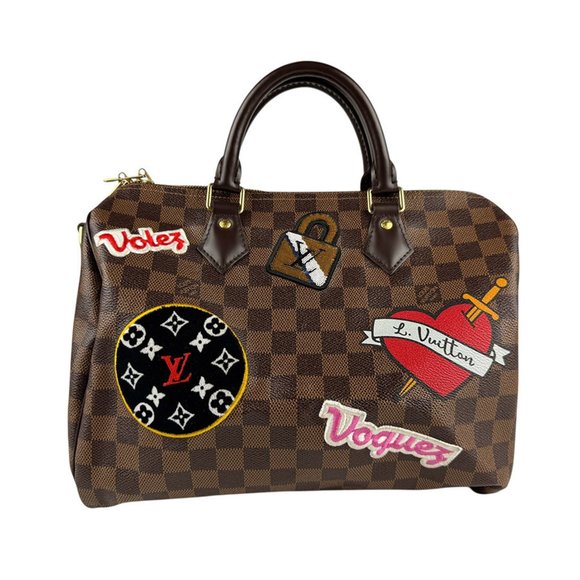 Louis Vuitton Damier Speedy Bandouliere 30 Handbag Shoulder Bag in Canvas Brown, - Picture 1 of 5